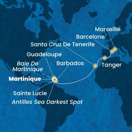 Carte de l'itinéraire