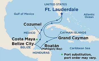 carte Caraïbes et Antilles, 8 jours