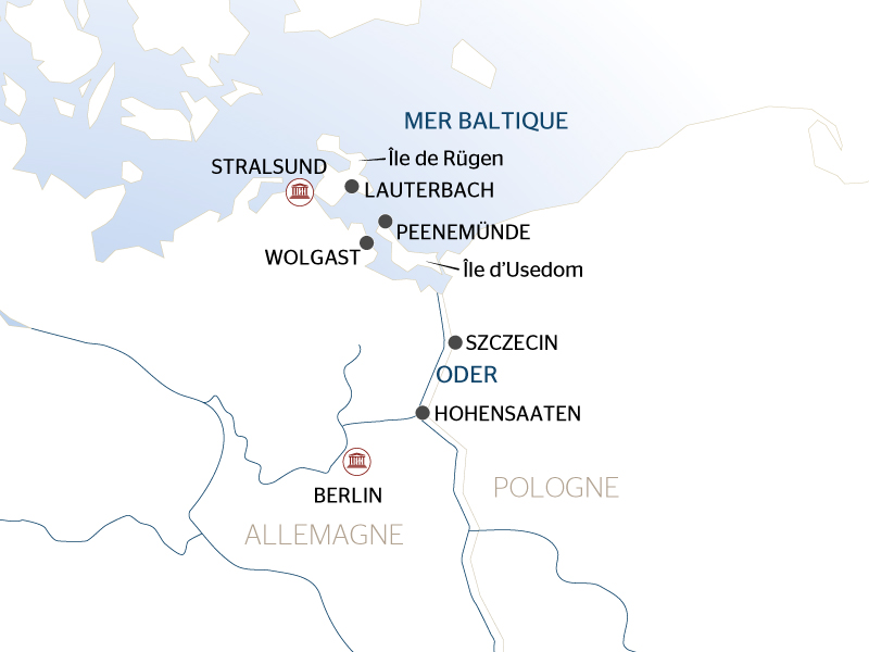 carte De la capitale allemande à la mer Baltique (formule port/port), 7 jours - BSU_PP