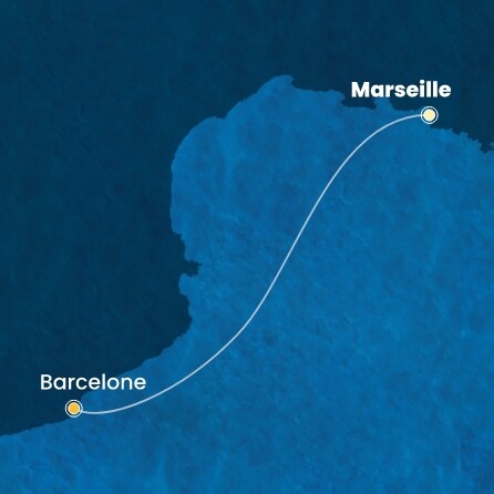 carte France, Espagne, 2 jours