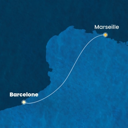 carte Espagne, France, 2 jours