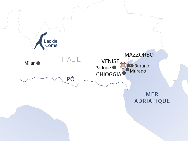 carte Les trésors de Venise & Milan et le lac de Côme (formule port/port), 7 jours - VEN_MILPP