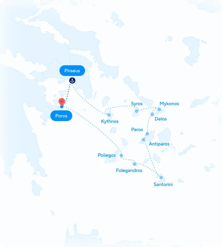 carte Joyaux des Cyclades - 8 jours