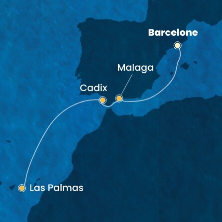 carte Espagne, Canaries, 6 jours