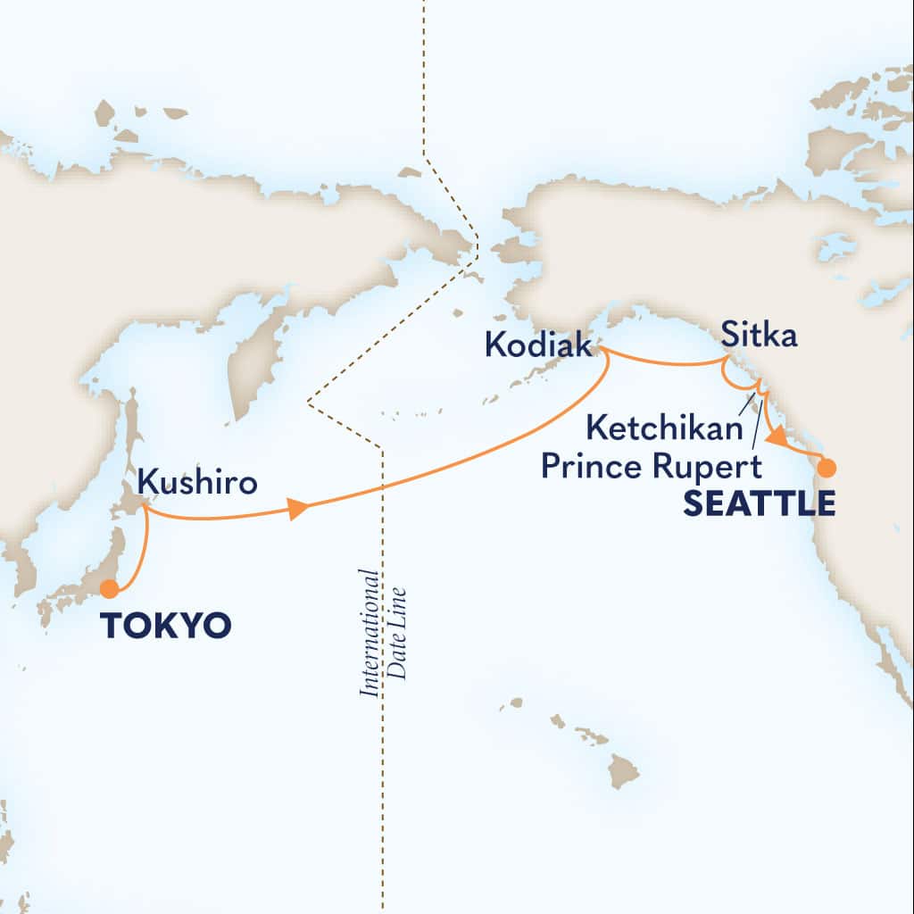 carte Japon & Etats-Unis & Canada, 16 jours