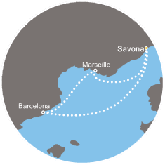 carte Méditerranée, 5 jours