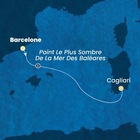 carte Espagne, Italie, 3 jours