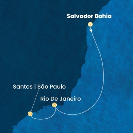 carte Brésil, 4 jours