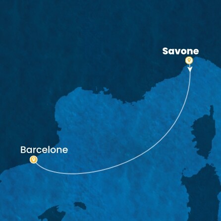 carte Italie, Espagne, 3 jours