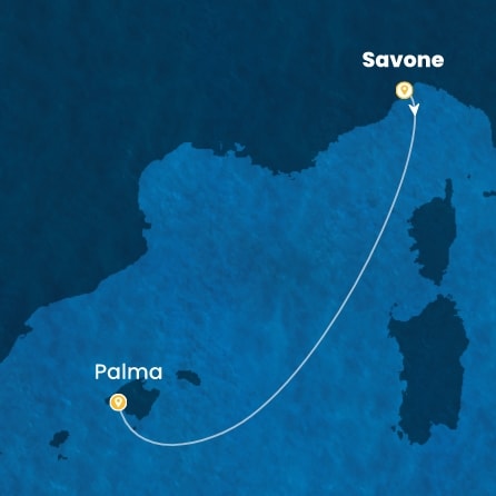 carte Italie, Baléares, 3 jours
