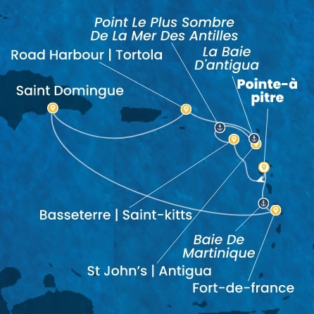 Carte de l'itinéraire