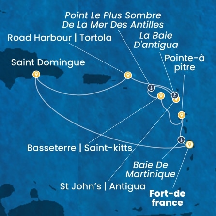 Carte de l'itinéraire