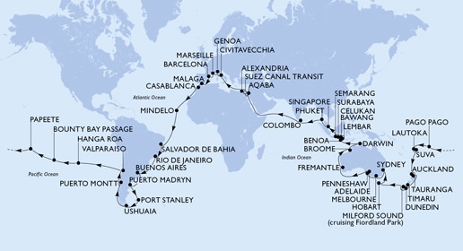 carte France, Espagne, Maroc, Cap Vert, Brésil, Argentine, 120 jours