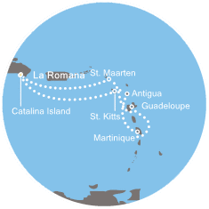 carte *Caraïbes vol inclus, 9 jours