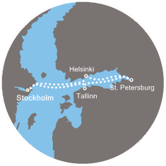 carte Europe du Nord, 8 jours