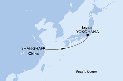 carte Asie, 4 jours
