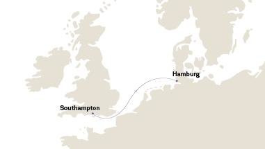 carte Southampton Pour Hambourg, 3 jours