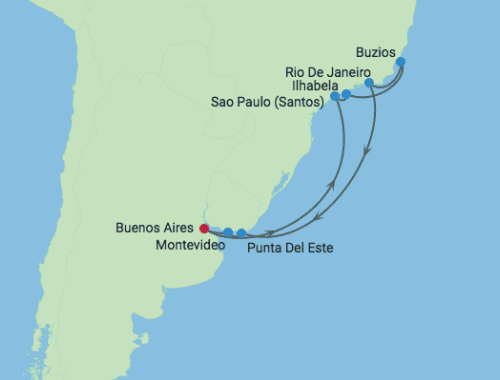 carte *Carnaval de Rio, 17 jours