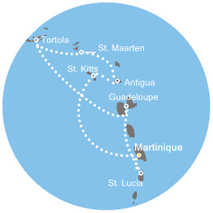 carte *Magiques Antilles, 10 jours