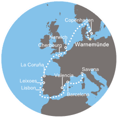 carte *De Berlin à Nice, 16 jours