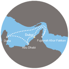 carte Dubai et les Emirats, 8 jours