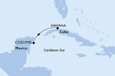 carte Caraïbes et Antilles, 2 jours