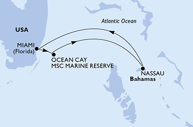 carte Caraïbes et Antilles, 4 jours