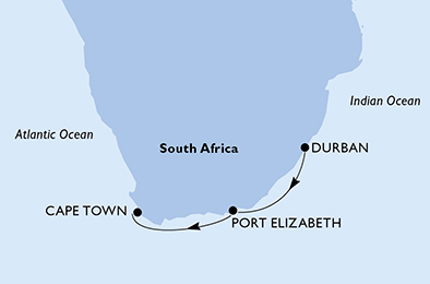carte Afrique, 5 jours