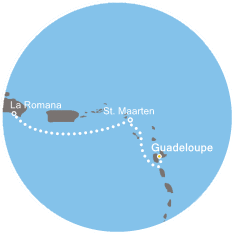 carte Caraïbes et Antilles, 3 jours