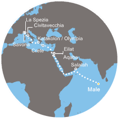 carte *Océan Indien, 27 jours