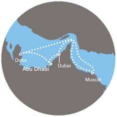 carte Dubai et les Emirats, 8 jours