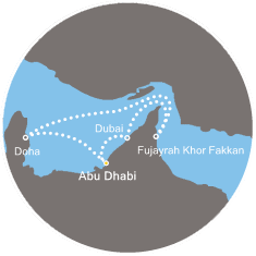 carte Dubai et les Emirats, 8 jours