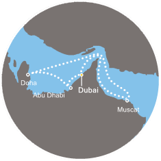 carte Dubai et les Emirats, 8 jours