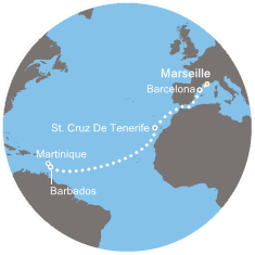 carte Transatlantiques, 13 jours