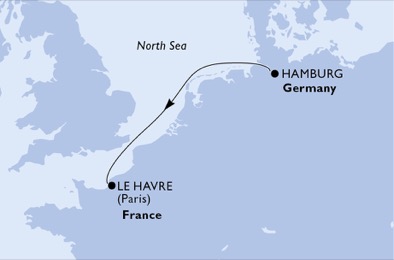 carte Europe du Nord, 3 jours