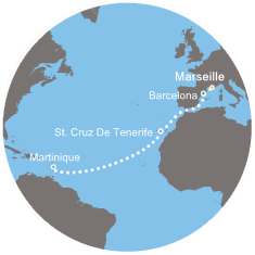 carte Transatlantiques, 12 jours
