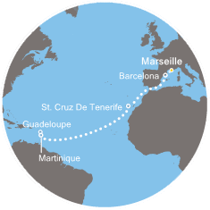 carte Transatlantiques, 13 jours