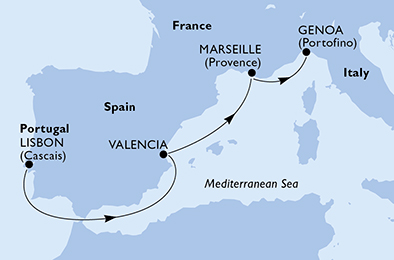 carte Transatlantiques, 5 jours