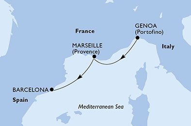 Carte de l'itinéraire