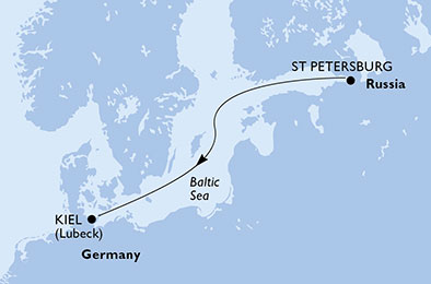 carte Europe du Nord, 3 jours