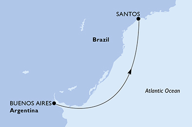carte Amérique du Sud, 4 jours