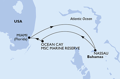 carte Caraïbes et Antilles, 4 jours