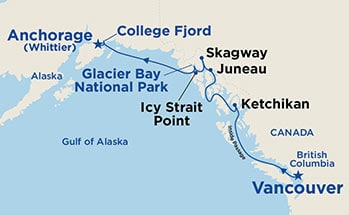 carte Alaska, 8 jours