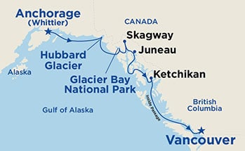 carte Alaska, 8 jours