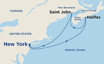 carte Amérique du nord, 6 jours