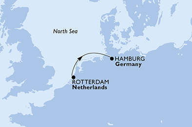 carte Europe du Nord, 3 jours