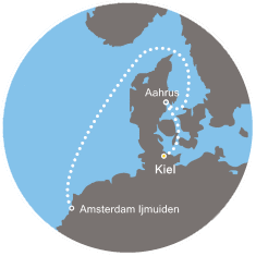 carte Europe du Nord, 4 jours