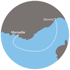 carte Méditerranée, 2 jours
