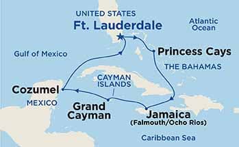 carte Caraïbes et Antilles, 8 jours