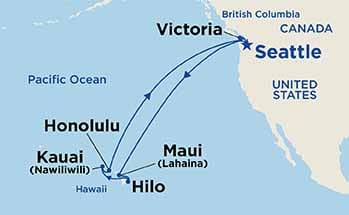carte Hawaï, 17 jours
